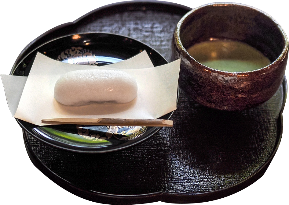 嘉祥の菓子と抹茶